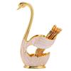 Coffee Dessert Spoon Set European Style Elegant Swan Fruit Scoop Holder Decorative TablewareGold