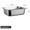 SIFAR Размер 1/2 Коммерческий Глубокий Пищевой Контейнер из Нержавеющей Стали