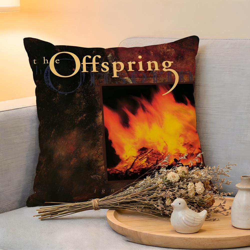 Cushion Cover Linen SkinFriendly Soft Decorative Case for Sofa Home Decor The Offspring Band Pillow cover