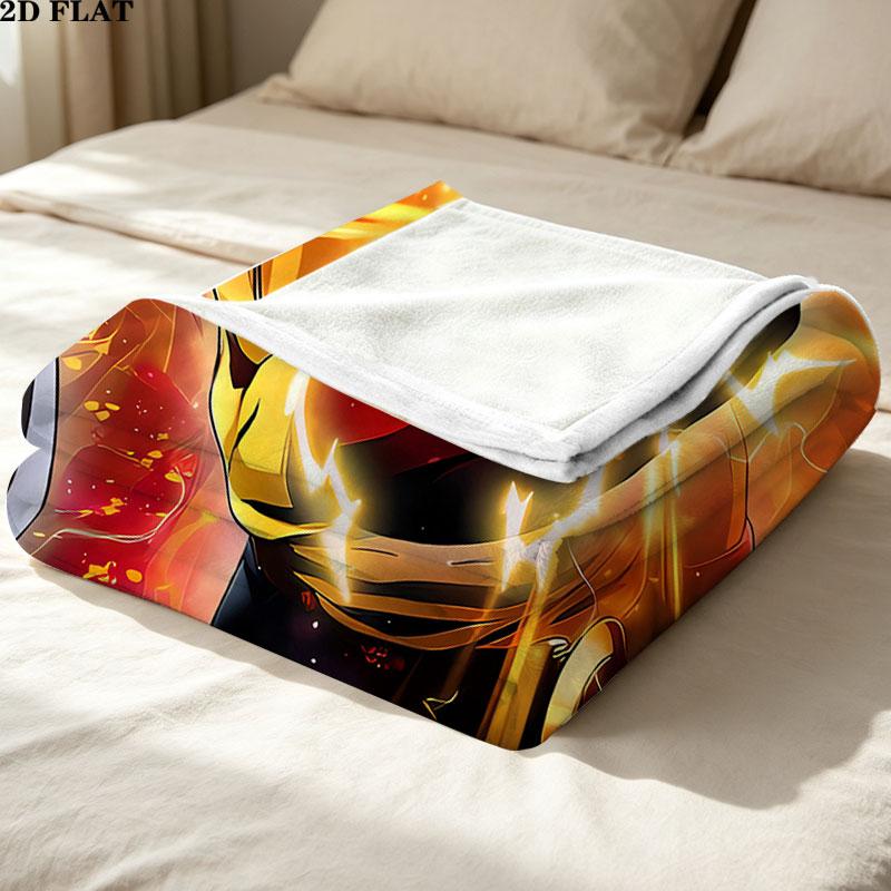 1PC Onepunch Man Patterned Flannel Blanket Suitable For All Seasons For Home Decor Warmth And Comfort Gifts Holiday Present
