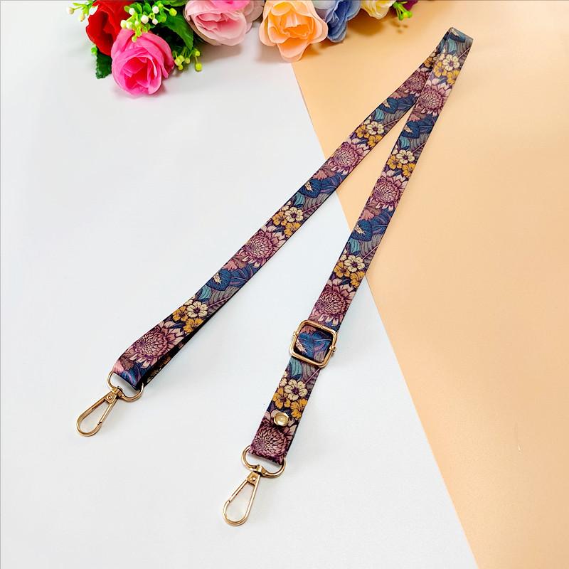 Printed Webbed Crossbody Strap Camera Phone Crossbody Strap Women's Bag Crossbody Strap