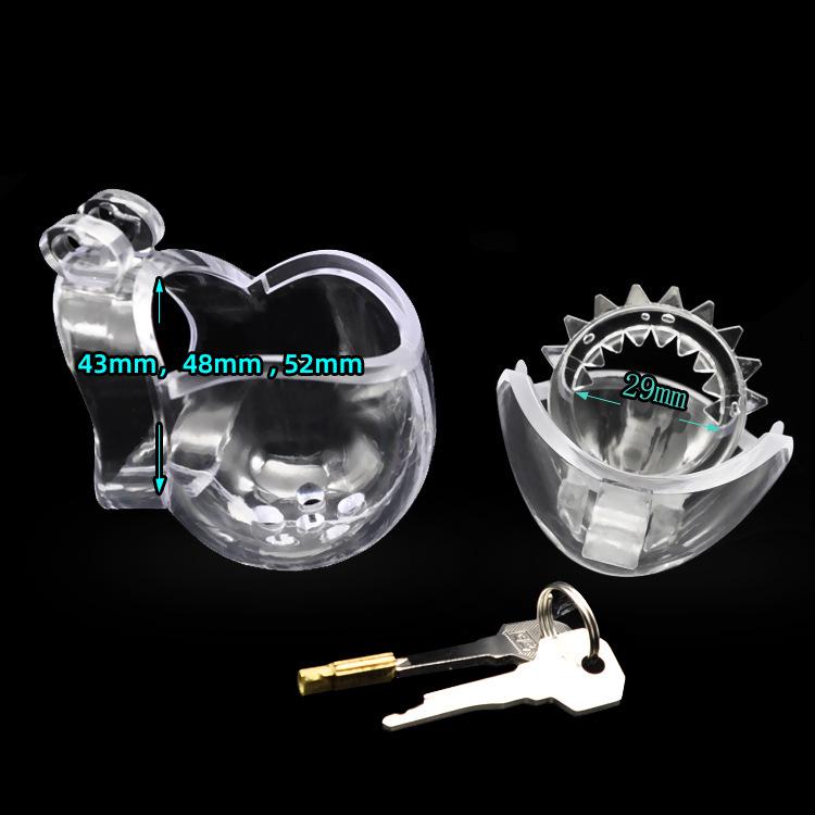 Men's Egg-Shaped Chastity Lock Cage CB6000 - Kinky Restraint Ring for Adult Use