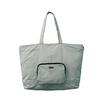 1314 Zippered Tote Bag SN GRANDE Packable 02 Gray [Rootote] Foldable, Lightweight, Water-repellent, Large,
