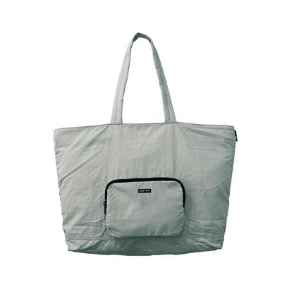 1314 сумка-тоут на молнии SN GRANDE Packable 02 Серая [Rootote] Складная, легкая, водоотталкивающая, большая,