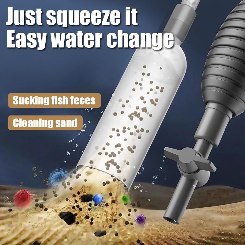 1PC Semi-automatic Aquarium Clean Vacuum Water Change Changer Gravel Aquarium Simple Fish Tank Vacuum Siphon Pump Cleaner