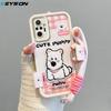 KEYSION Мультяшный милый плюшевый чехол с вышивкой для Redmi Note 10 4G 10S 10 Pro с ремешком, противоударный чехол для телефона Xiaomi POCO M5S