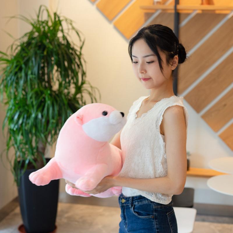 Милая плюшевая игрушка-выдра, кукла-подушка в виде морской выдры