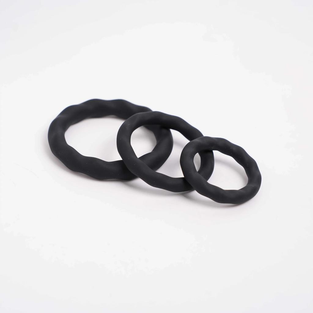 Soft Silicone Penis Cock Ring Delay Ejaculation Ball Scrotum Stretcher Adjustable Semen Sleeve Rings SM Bondage Sex Toy for Men