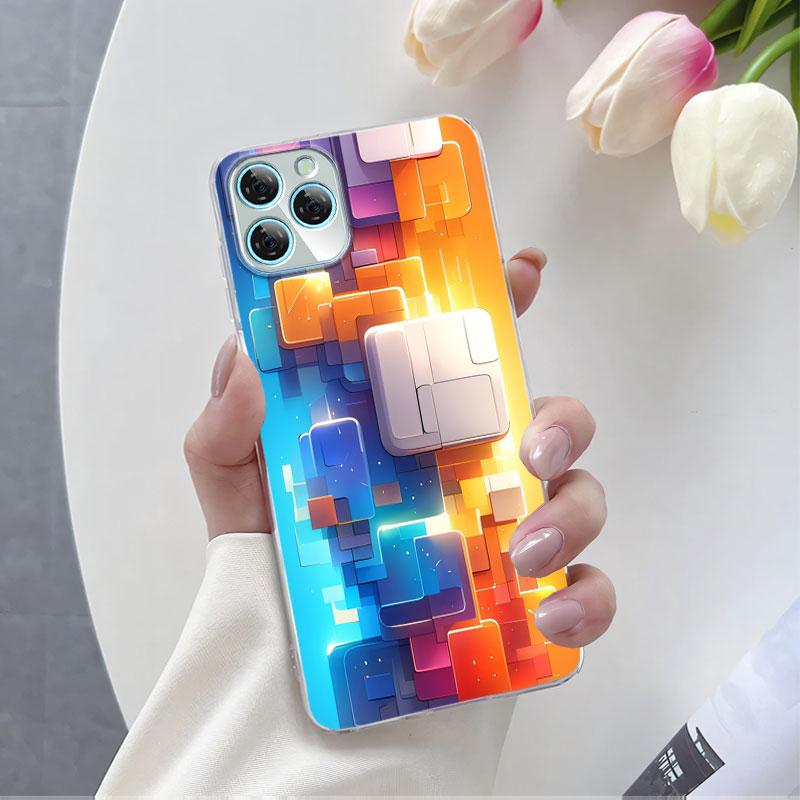 Для Blackview A95 A85 A80S A100 Чехол Роскошный Чехол для Телефона Для Blackview A200 Pro A80 Цветок Прозрачный Мягкий Силикон Защитная Крышка