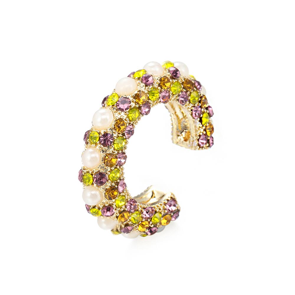 Ювелирные изделия Стразы Подвеска Без Пирсинга C-образные Кубические Цирконии Серьги-манжеты CZ Заявление