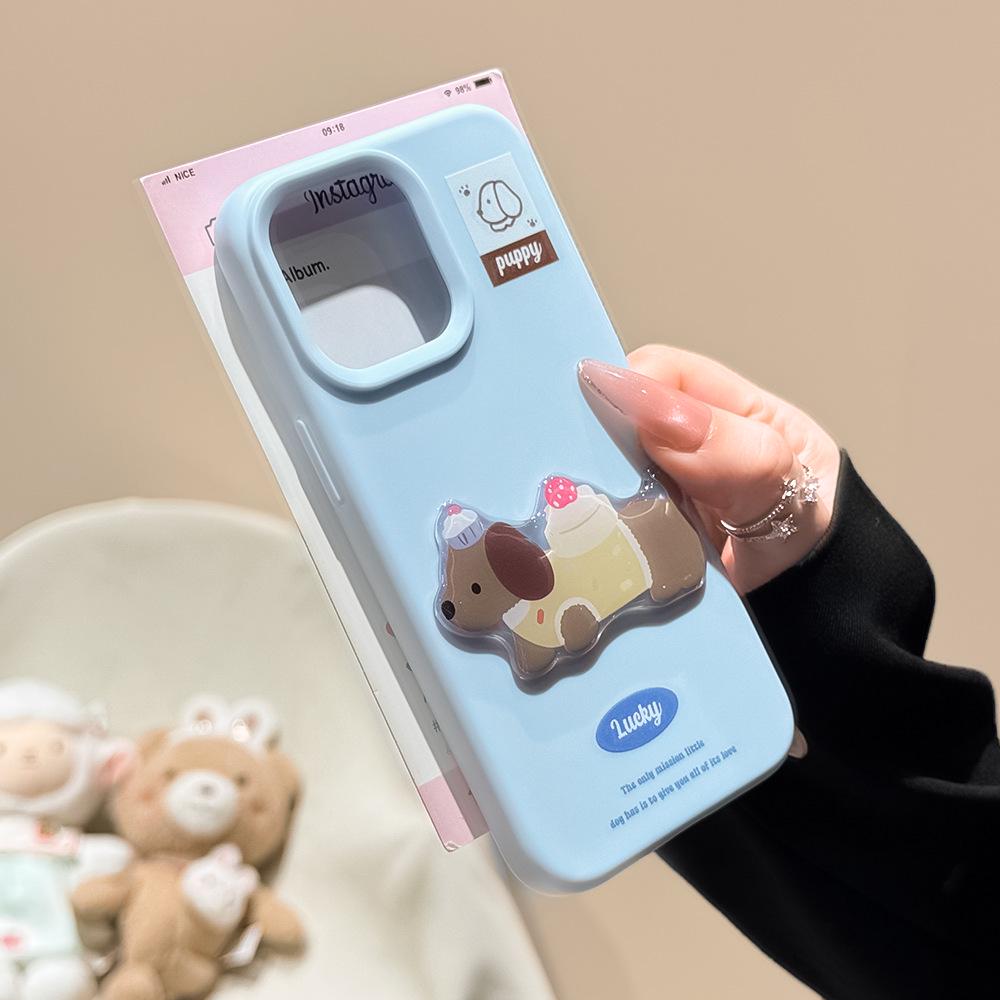 Мягкий чехол в корейском стиле для iPhone 13/14/15/16/17 Promax - Ударопрочный