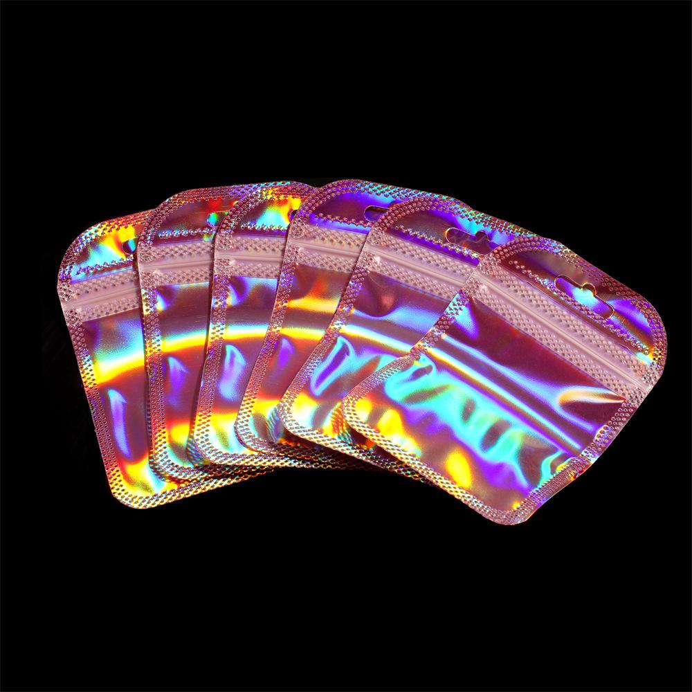 Цветной самоклеящийся пакет для упаковки ювелирных изделий Инь-Ян, лазерный дизайн