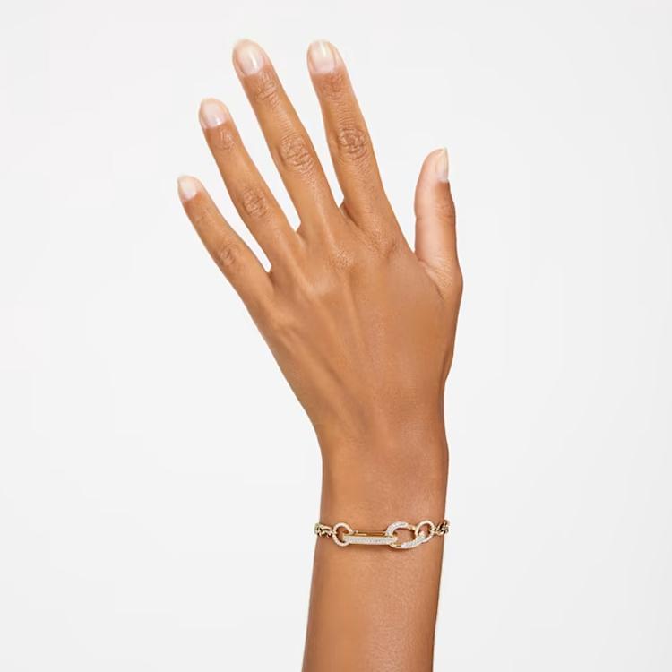 Swarovski Dextera Модный тренд Браслет со звеньями разного типа Женский браслет Золотой 5636741