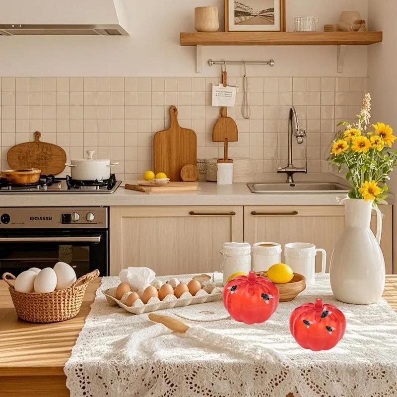 Fruit Fly Trap Non Toxic Pumpkin Shape Drosophila Gnat Killer Catcher Pest Insect Control Home Kitchen Bug Trap Killer Accessory