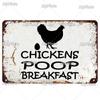 Vintage Chickens Slow Metal Sign Tin Sign Decoration Plaque Home Wall Decor Bar Sign Home Decor Poster Drop Shipping