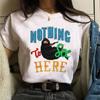 New Women Tshirt Comics Design Feather Print Oversized T Shirt Harajuku Kawaii Clothes Female Short Sleeve Unisex Top Tees