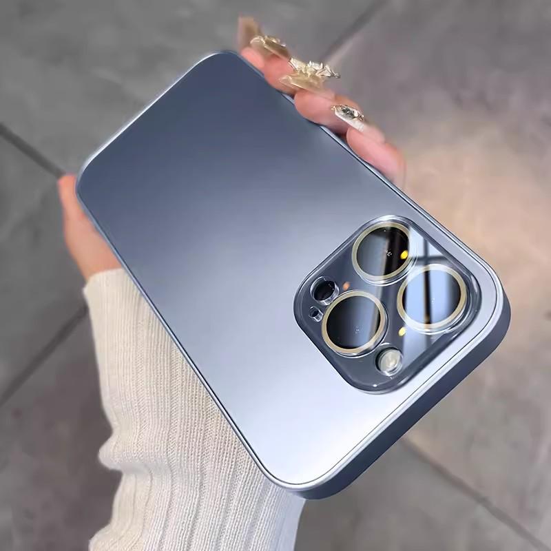 Apple 16promax Leakage Mark Magnetic Suction Phone Case Apple 15 Original 14 Lens Film Soft Edge Cover