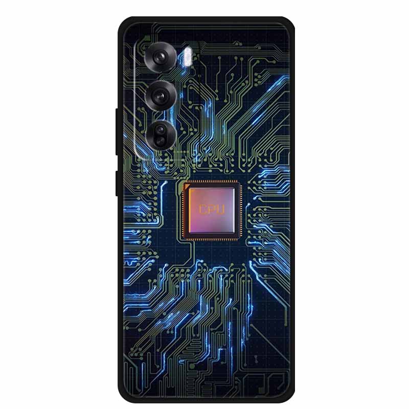 Чехол для OPPO Reno 12 / Reno12 Pro Глобальная версия Модный Принт Мягкий Силиконовый Задний Чехол Для Reno12 Pro Чехол с Кошкой Reno12 5G