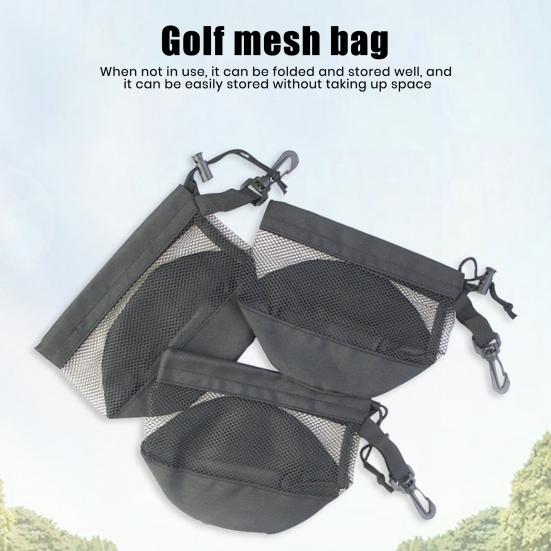 1/2 шт. сумка для мячей для гольфа нейлоновая сетка сумка для хранения мячей для гольфа затягивающиеся тройники для гольфа
