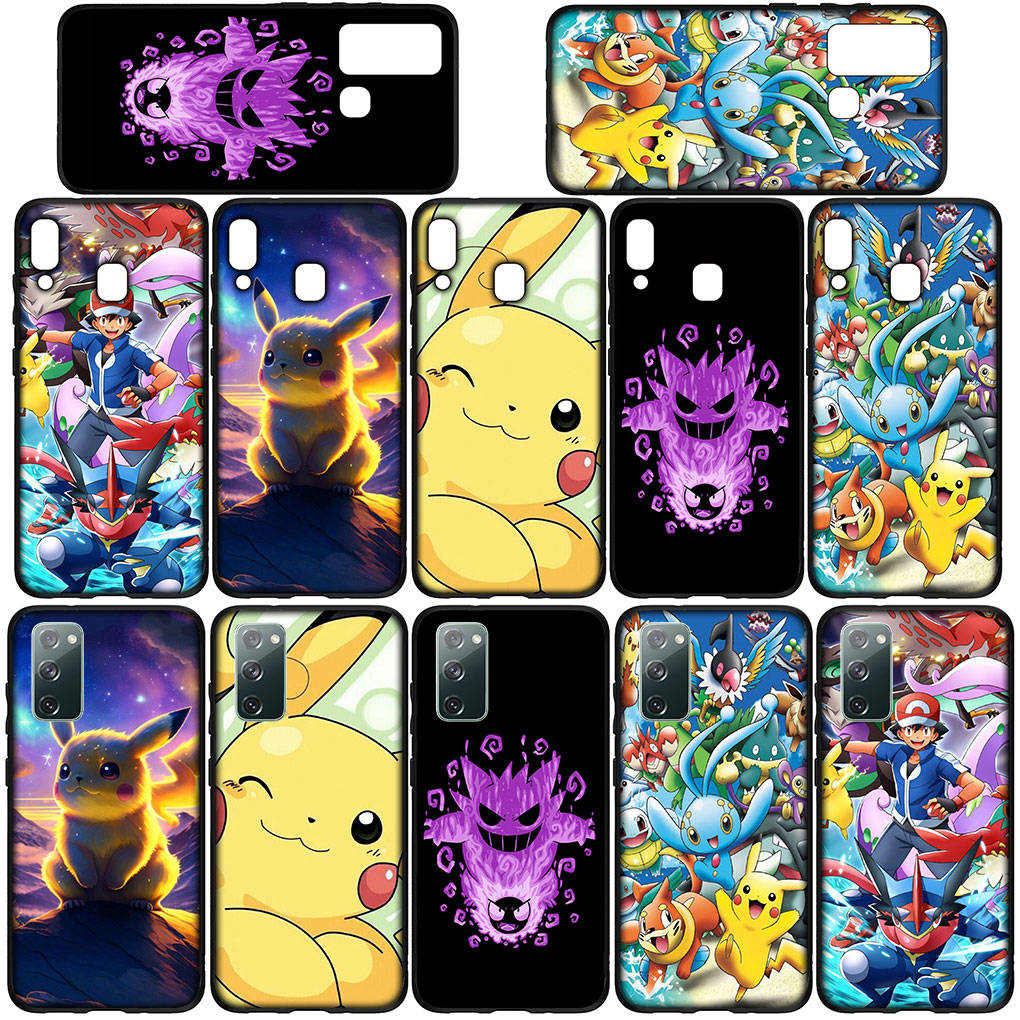 Cover for iPhone 16 15 14 Xiaomi Redmi Note 13 12 11 Pro Max X 10 8 9 XR Samsung Galaxy S24 S23 A15 13C OPPO Huawei Casing Pokemon Pikachu Phone Case