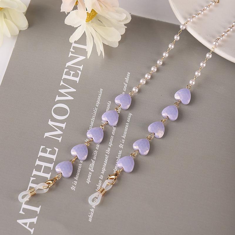 Bohemian Crystal Beaded Glasses Chains Lanyard Face Mask Chain Holder Eyeglass Rope Sunglasses Cord Neck Strap Gift for Women