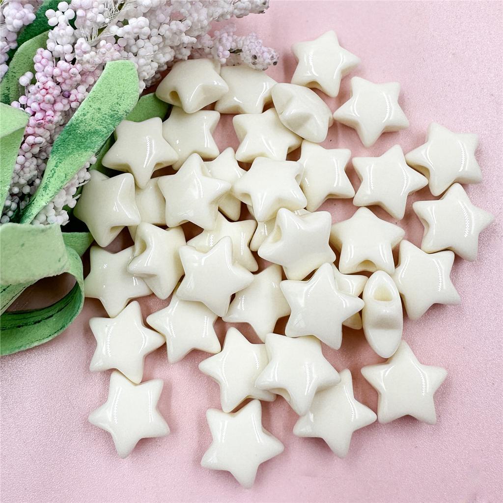 Home Party Supplies Acrylic Jewelry Accessories Advanced 40PCS For Jewelry Making Bracelets DIY Star Fashion 14.9mm Necklace Loose Beads