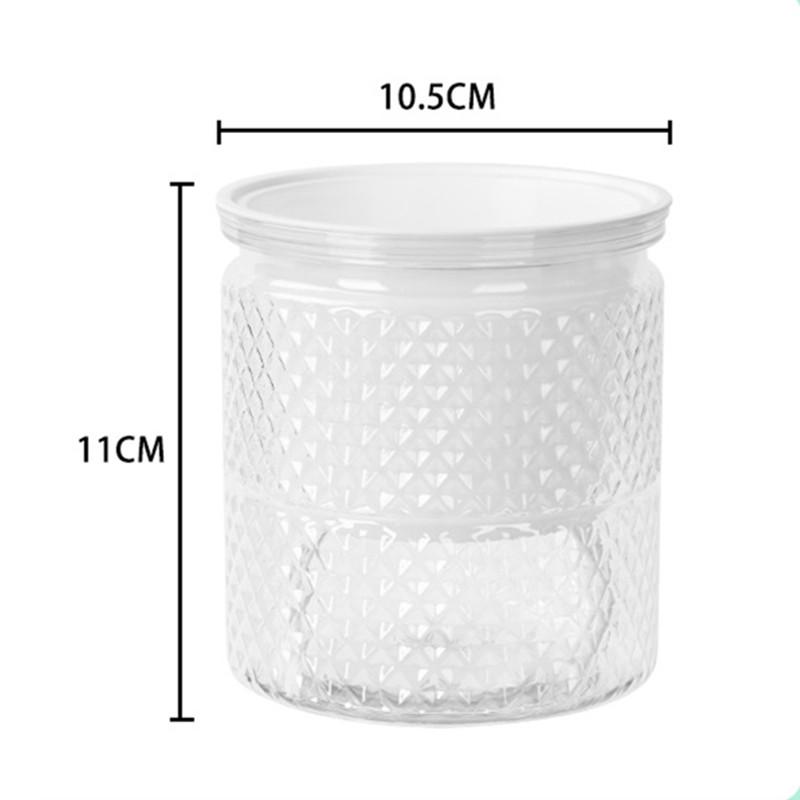 Self Watering Plant Pot Transparent Plastic Flower Pot Double-layer Automatic Lazy Potted Flower Pot Hydroponic Flowerpot