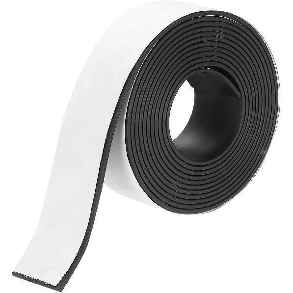 MECCANIXITY Магнитная лента 16,4 фута x 3/8" Ширина x 1/16" Толщина Магнитная лента Наклейки Самоклеящиеся для Белых досок Холодильника и DIY
