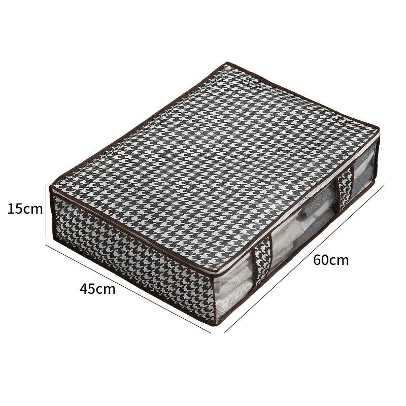 Большой ящик для хранения на дне кровати, складная сумка для хранения одежды, одеяла, домашняя сумка для пыли и влаги, сумка для хранения игрушек для спальни, сумка для организации мелочей