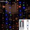 Светодиодная гирлянда с USB пультом управления различных цветов