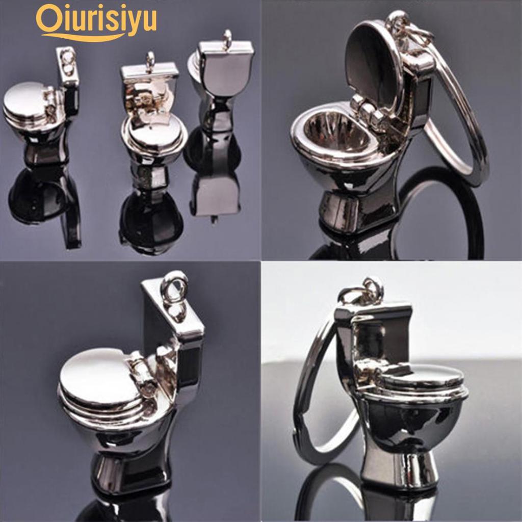 3D Pendant Toilet Keychain Simulation Mini Keyring