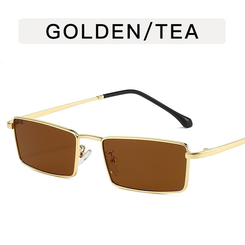 Rectangle Shape Women's Sun Glasses European American Fashion Sunglasses Women Vintage Retro Sunglasses Men