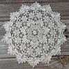 Crochet Cup Mat Round Placemat Tablecloth Hollow Lace Coaster  Table Decoration