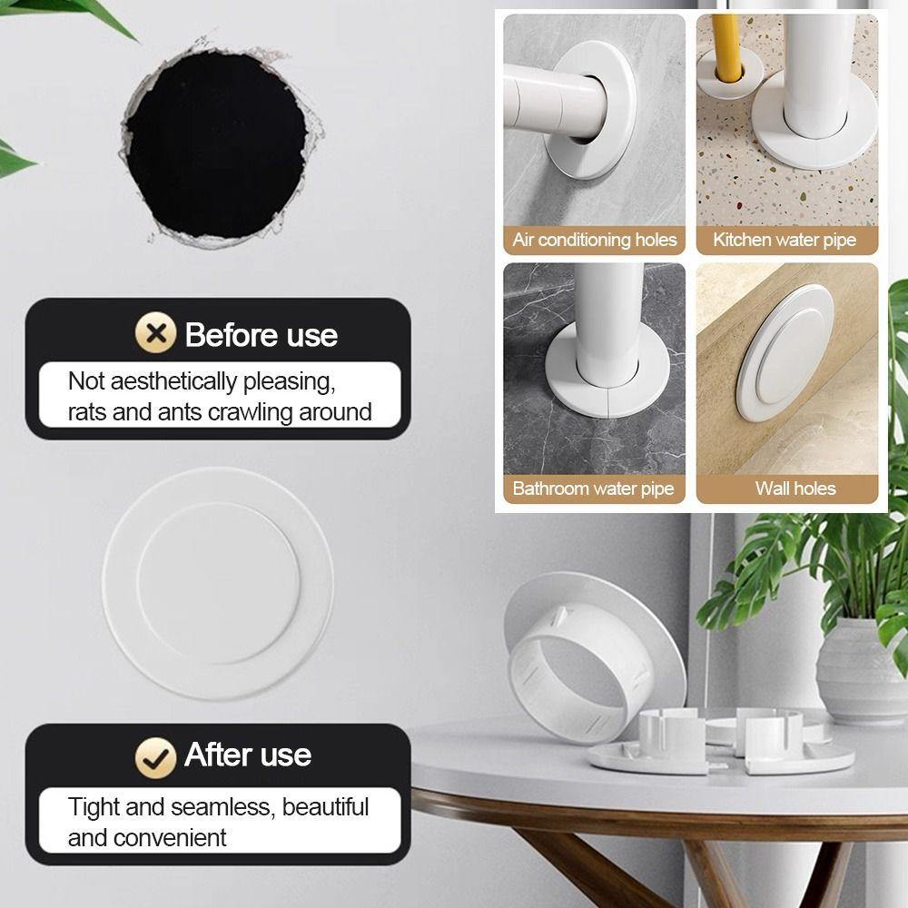 Split Type Air Conditioning Pipes Cover Plastic Wall Hole Duct Cover  Cable Entry