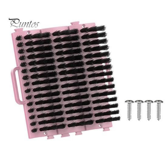 Щетка для царапин для скота с винтами Пластиковый инструмент против зуда Удаление вредных паразитов Массажная щетка для ухода за омертвевшей кожей для крупного рогатого скота, овец, лошадей, свиней