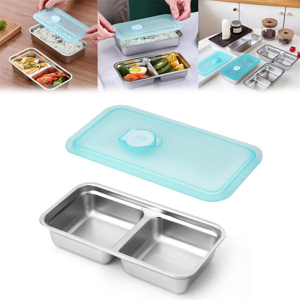 Stainless Steel Snack Containers with Lids Seasoning Container Snack Box  Travel and Outdoor Campin