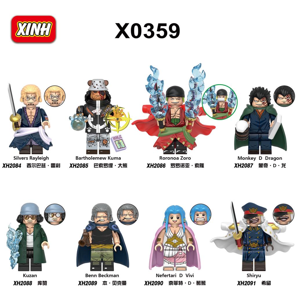 8PCS Pirates Building Blocks Action Figure Assembly Toy for Kids XH2084-2091 Model Gift Set 8-in-1