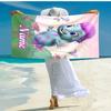 Personalized customized proof beach towel with Bibble pattern - soft, absorbent, quick-drying, perfect swimming, camping&bathing