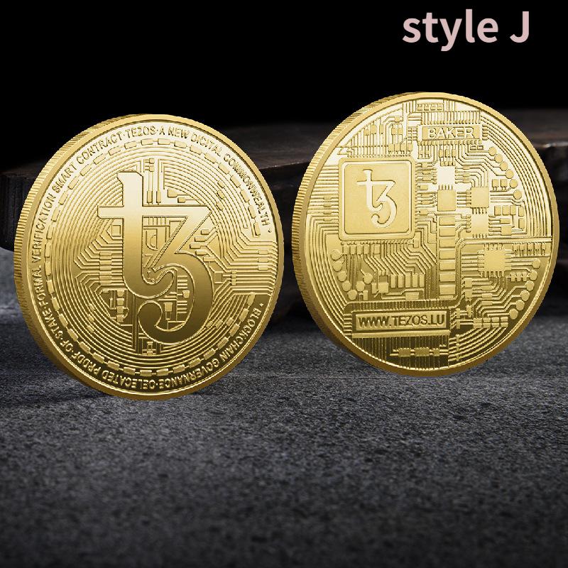 Коллекционные монеты криптовалюты да нет Golden Dogecoin Xrp Cardano Shiba Inu Bitcoin для коллекционера монет