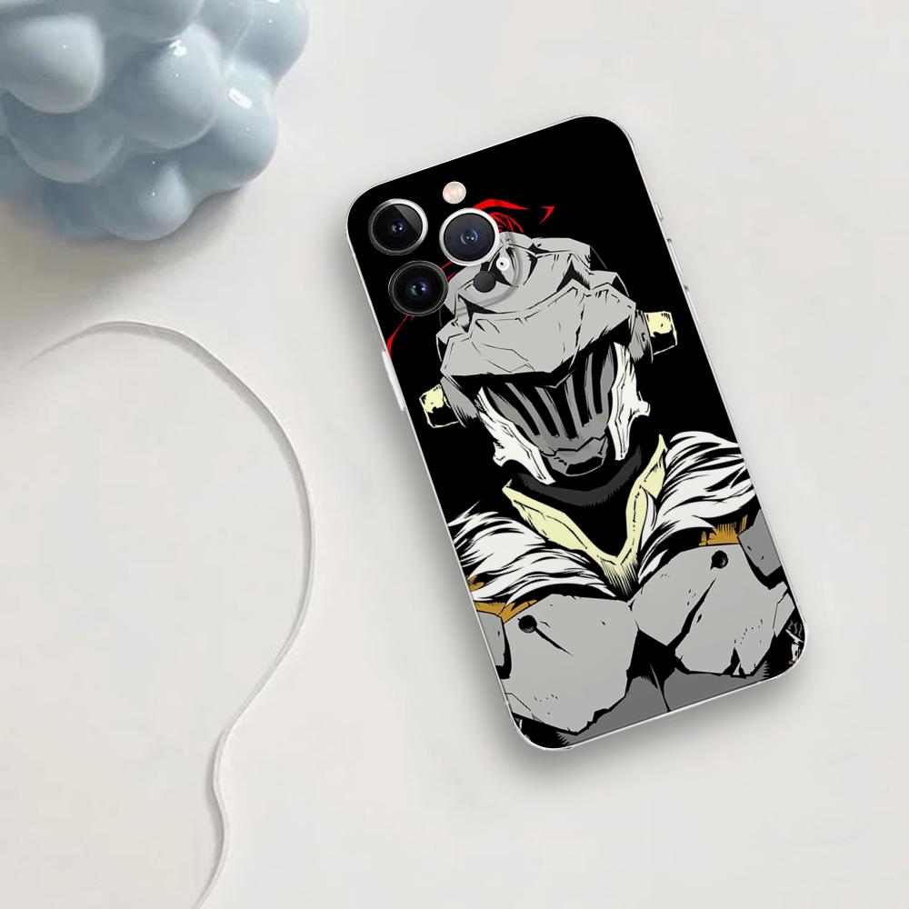 Чехол для телефона с аниме Goblin Slayer для iPhone 16 15 11 13 14 Pro Max 7 8 Plus X Xr Xs Max Se2020 12mini Прозрачный чехол
