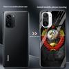 Чехол из закаленного стекла для Xiaomi Redmi Note 10 9 8 Pro 9S 10S 8T 7 9A 9C K40 9T 8A K20, роскошный чехол для телефона, винтажный чехол СССР CCCP