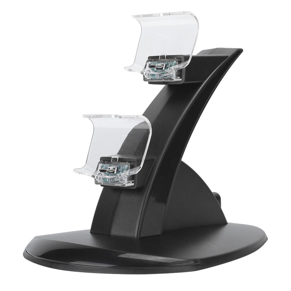 2 In 1 Double Airplane Gamepads Desktop Charger Charging Stand Accessory for PS4