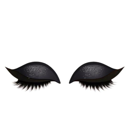 2 Lazy Stickers Eye Shadow Eyelash Pairs Reusable Eye Makeup Stickers