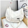New Fashion Casual Large Capacity Shoulder Bag Retro Harajuku Mail Carrier Dumpling Bag