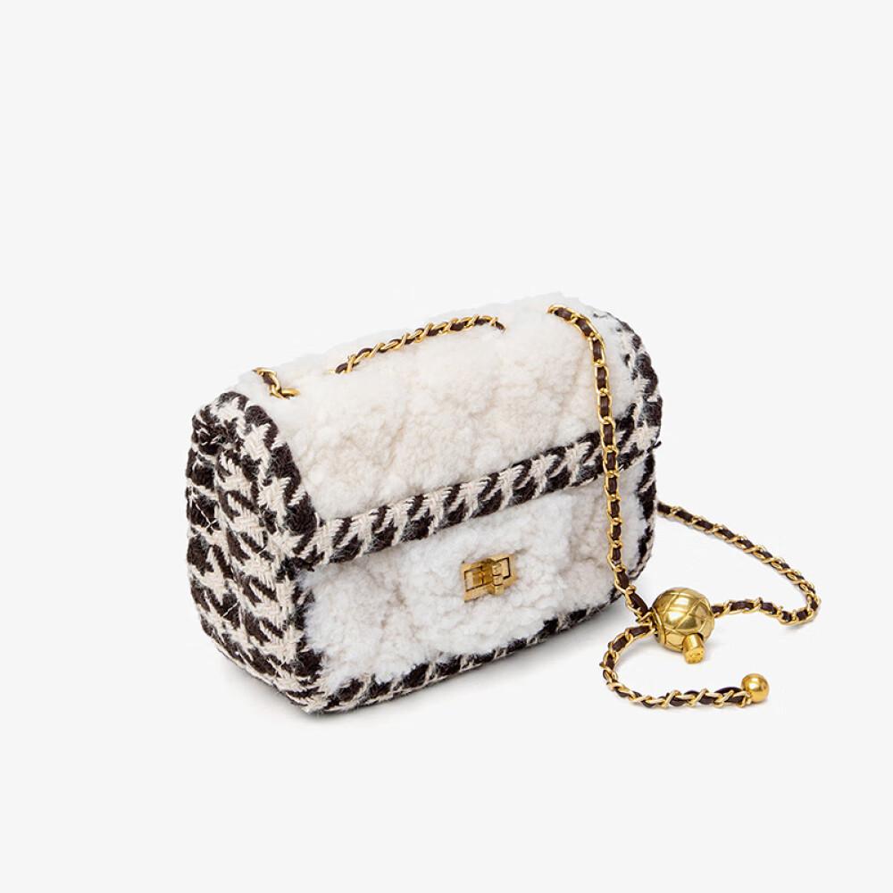 Новая маленькая плюшевая сумка с цепочкой для ароматов, сумка через плечо, женская сумка в подарок на день рождения, длина 19 см, высота 12 см, ширина 7 см