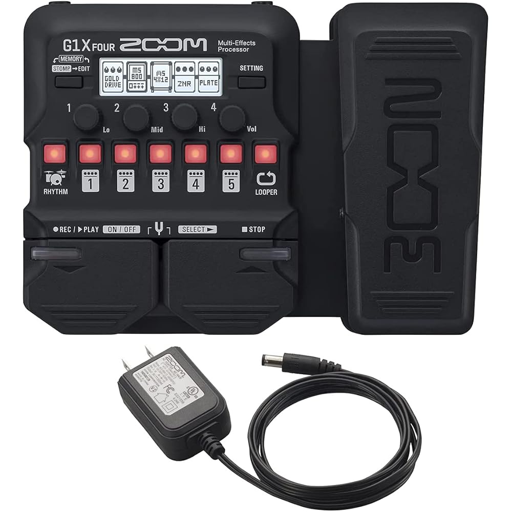 ZOOM/ G1X FOUR -with genuine AC adapter- multi-effector for guitar