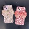 Glitter Rhinestone Bow Phone Case For XiaoMi 15 Ultra 14 Pro 14T 14A Plus 13 Lite 13T 12 12T 12S 12X 5G Bling Crystal Diamond Sparkly Cover