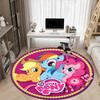 1 шт. Коврик для офиса My Little Pony, круглый, идеально подходит для офиса, нескользящая основа, декоративный коврик для пола yy250916019