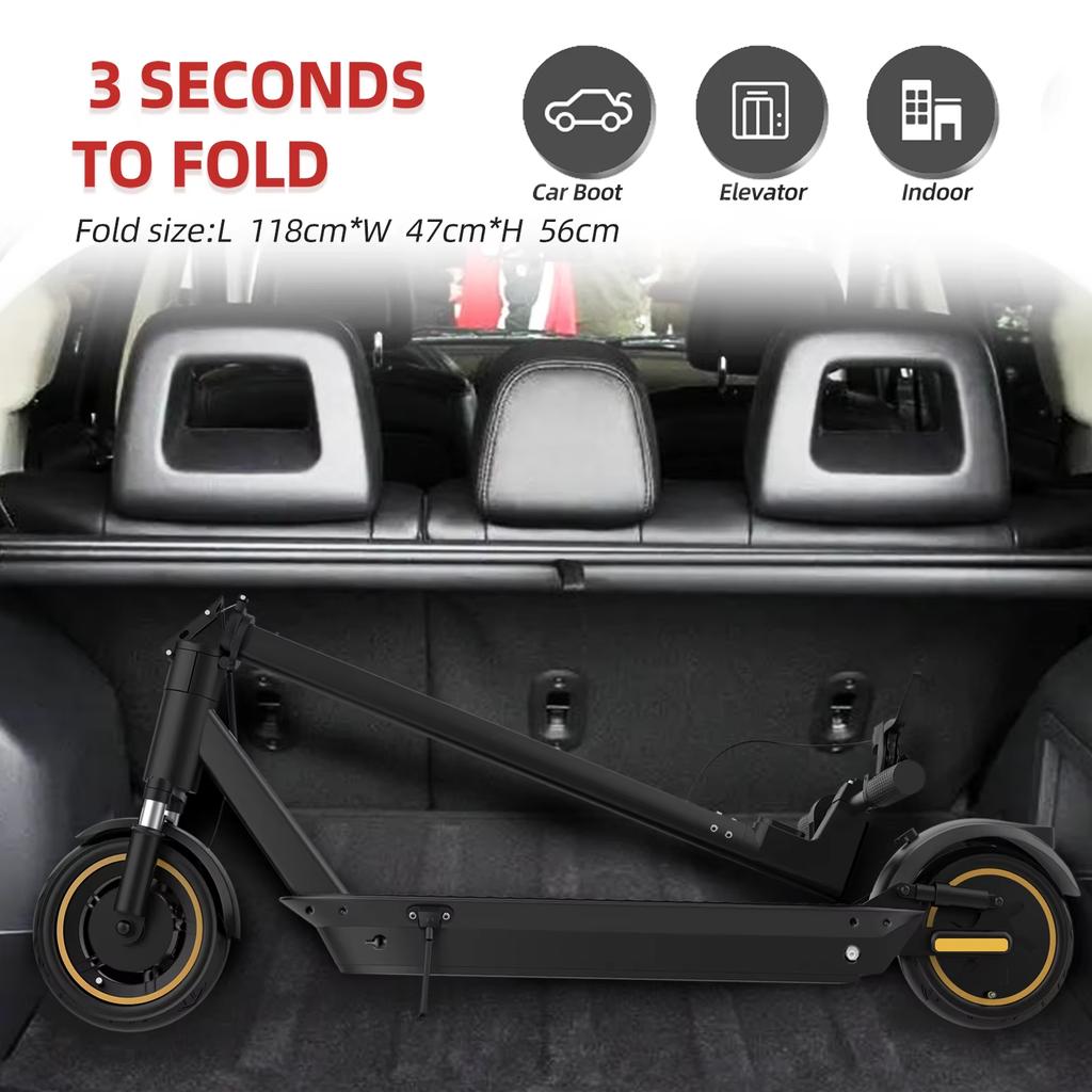 Ready to Ship AOVOPRO 500W Foldable Electric Scooter 10 Inch Air Tire Dual Suspension UK Stock No Tax Delivery