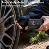 Портативный воздушный компрессор 7,4 В для автомобильных шин, беспроводной, автоматическая быстрая накачка для автомобилей, велосипедов, мотоциклов, черный